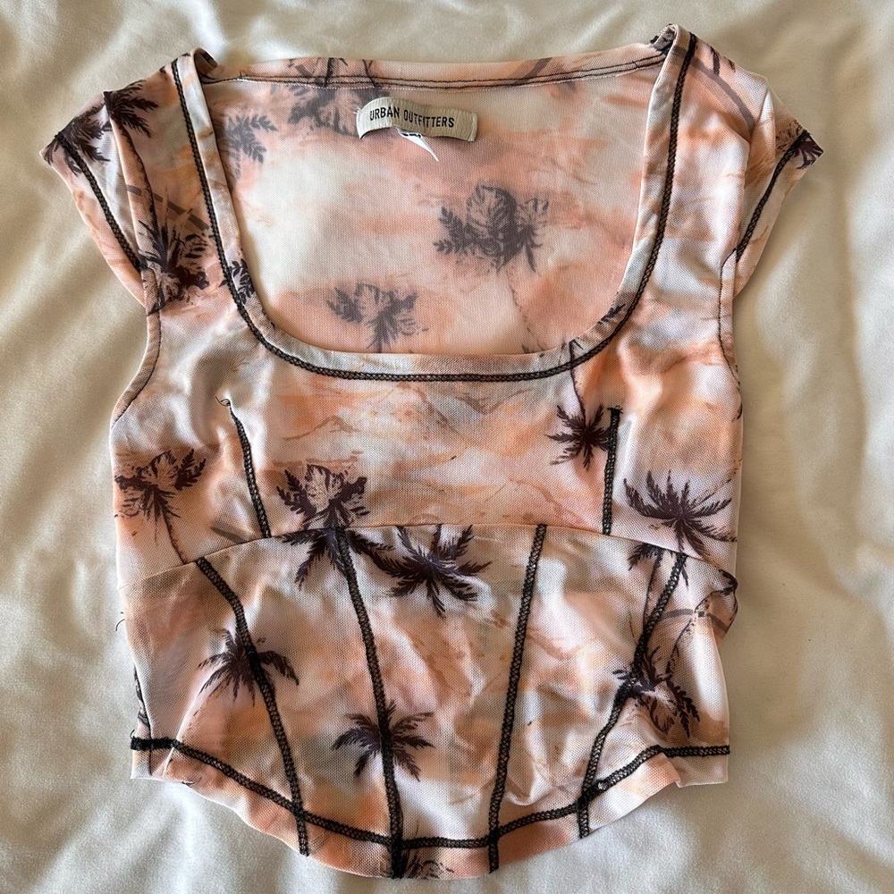 Urban outfitters mesh corset style top!!